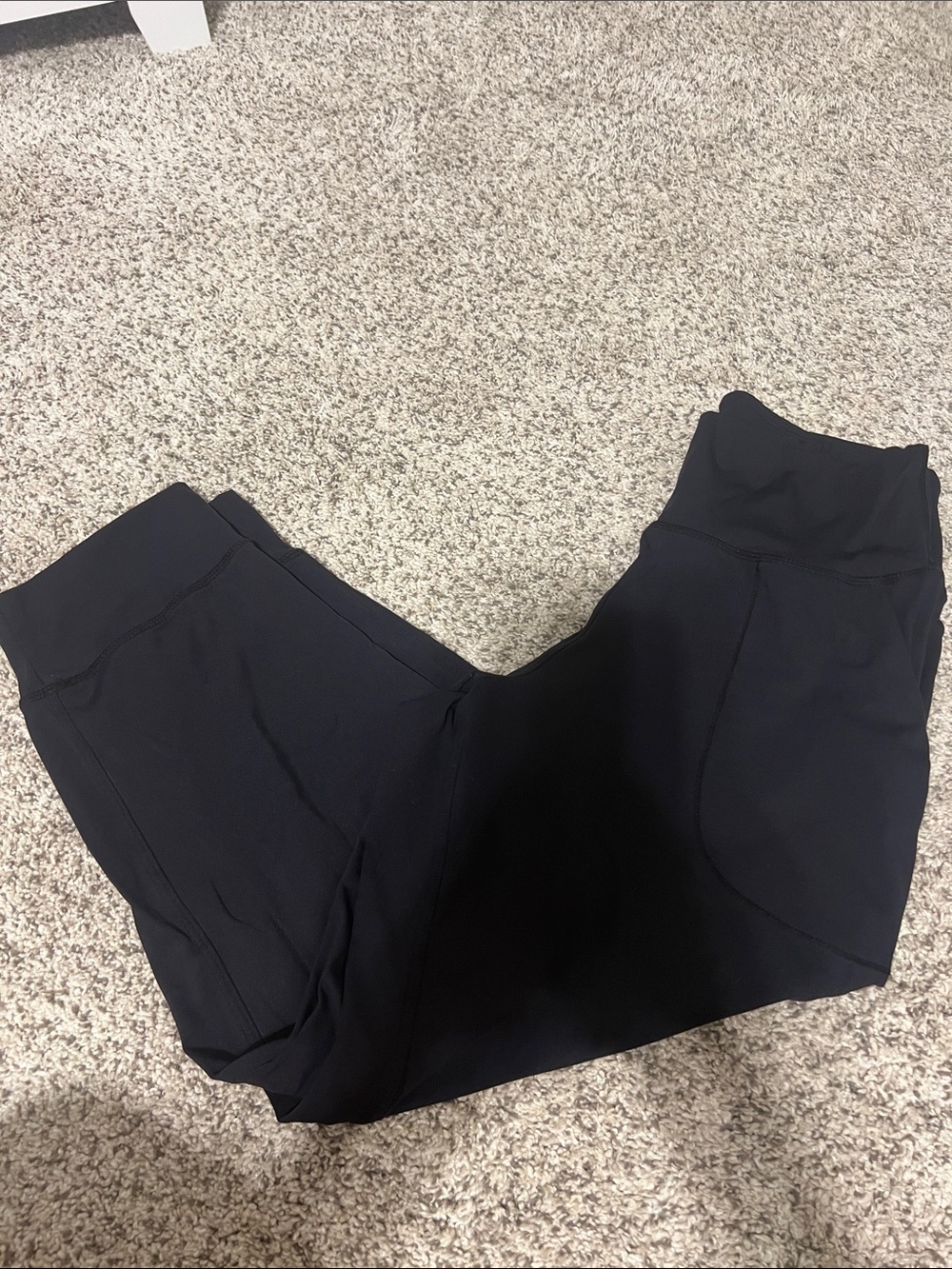 High-Waist Black Active Leggings